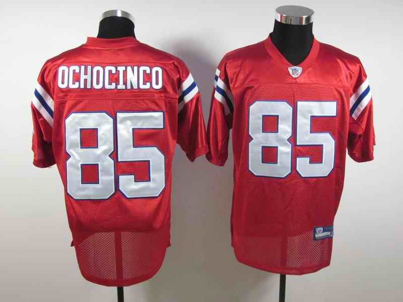 New England Patriots 85 Ochocinco red Jerseys