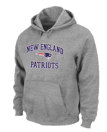 New England Patriots Heart & Soul Pullover Hoodie Grey New England Patriots Heart & Soul Pullover Hoodie Grey