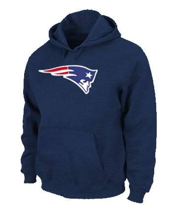 New England Patriots Logo Pullover Hoodie D.Blue
