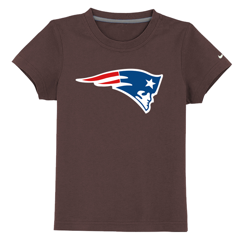 New England Patriots Sideline Legend Authentic Logo Youth T-Shirt Brown