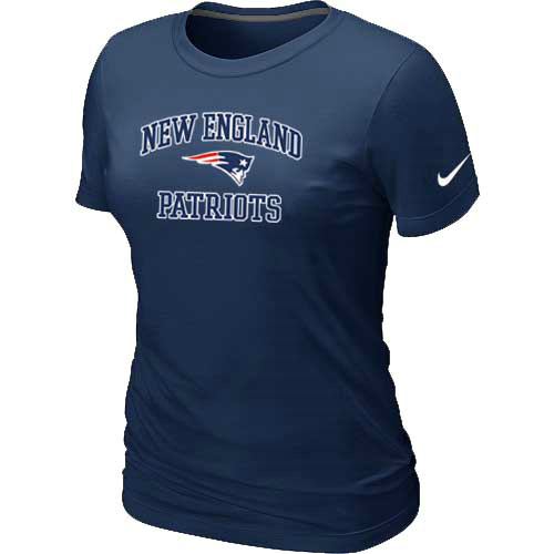 New England Patriots Women's Heart & Soul D.Blue T-Shirt