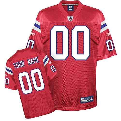 New England Patriots Youth Customized Red Jersey