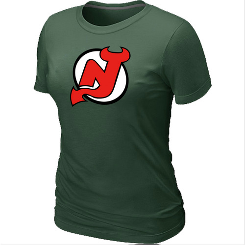 New Jersey Devils Big & Tall Women's Logo D.Green T-Shirt