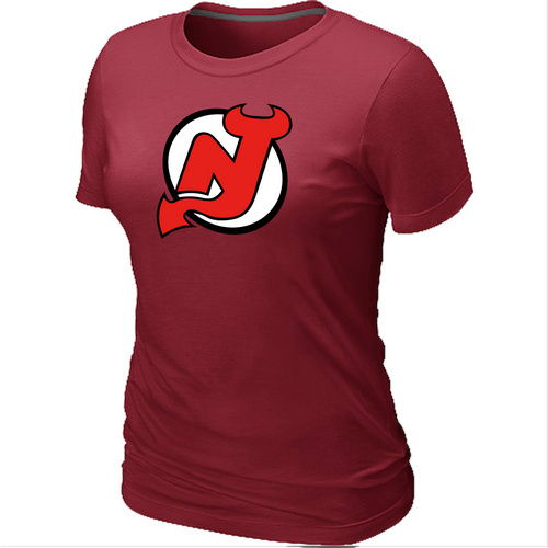 New Jersey Devils Big & Tall Women's Logo Red T-Shirt