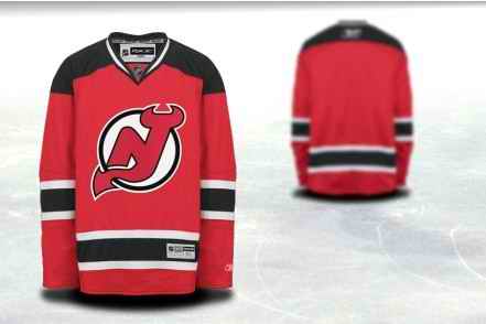 New Jersey Devils Men Customized Red Jersey