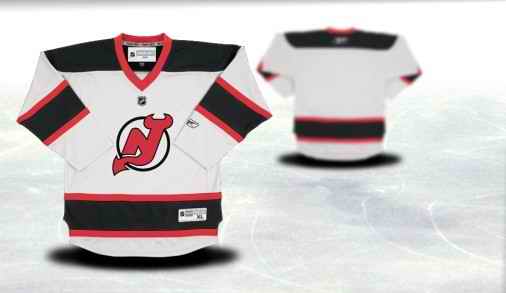 New Jersey Devils Youth Customized White Jersey