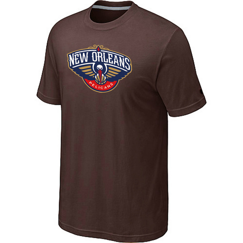 New Orleans Pelicans Big & Tall Primary Logo Brown T-Shirt