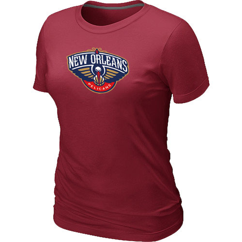 New Orleans Pelicans Big & Tall Primary Logo Red Women's T-Shirt