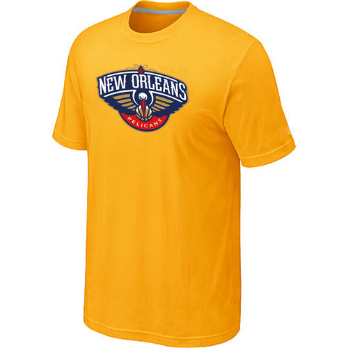 New Orleans Pelicans Big & Tall Primary Logo Yellow T-Shirt