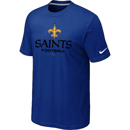 New Orleans Sains Critical Victory Blue T-Shirt