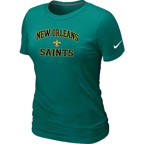 New Orleans Sains Women's Heart & Soul L.Green T-Shirt