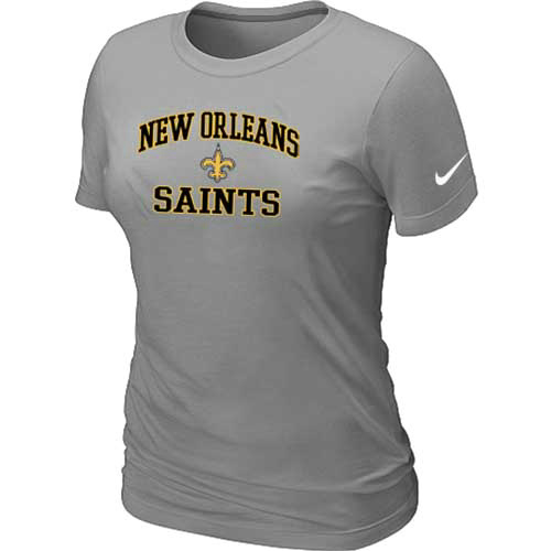 New Orleans Sains Women's Heart & Soul L.Grey T-Shirt