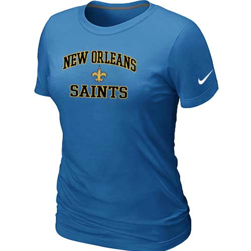 New Orleans Sains Women's Heart & Soul L.blue T-Shirt