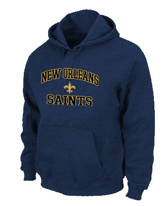 New Orleans Saints Heart & Soul Pullover Hoodie D.Blue