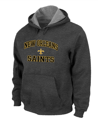 New Orleans Saints Heart & Soul Pullover Hoodie D.Grey