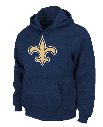 New Orleans Saints Logo Pullover Hoodie D.Blue