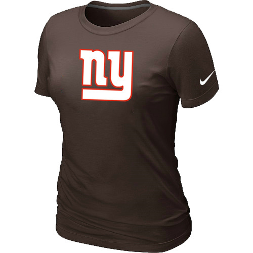 New York Giants Brown Women's Logo T-Shirt