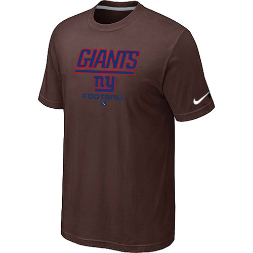 New York Giants Critical Victory Brown T-Shirt