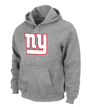 New York Giants Logo Pullover Hoodie Grey