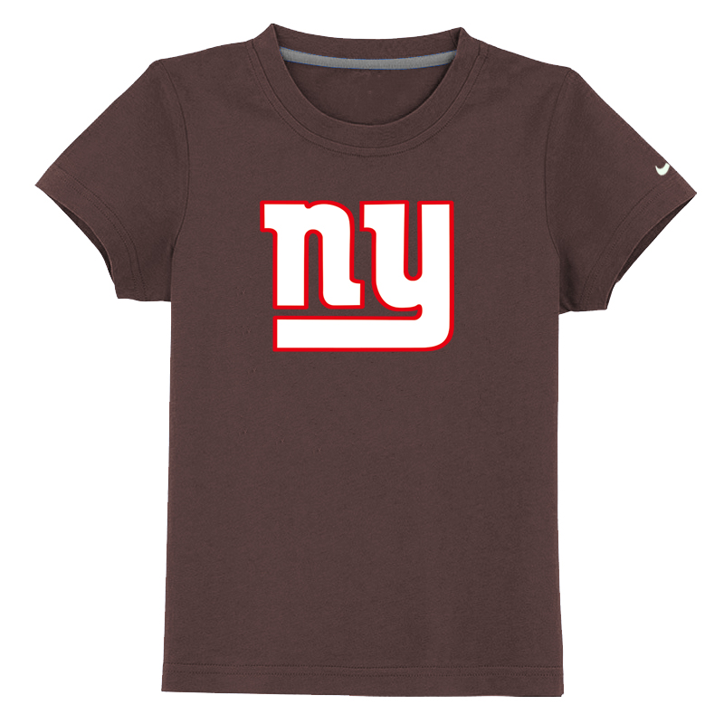 New York Giants Sideline Legend Authentic Logo Youth T-Shirt Brown
