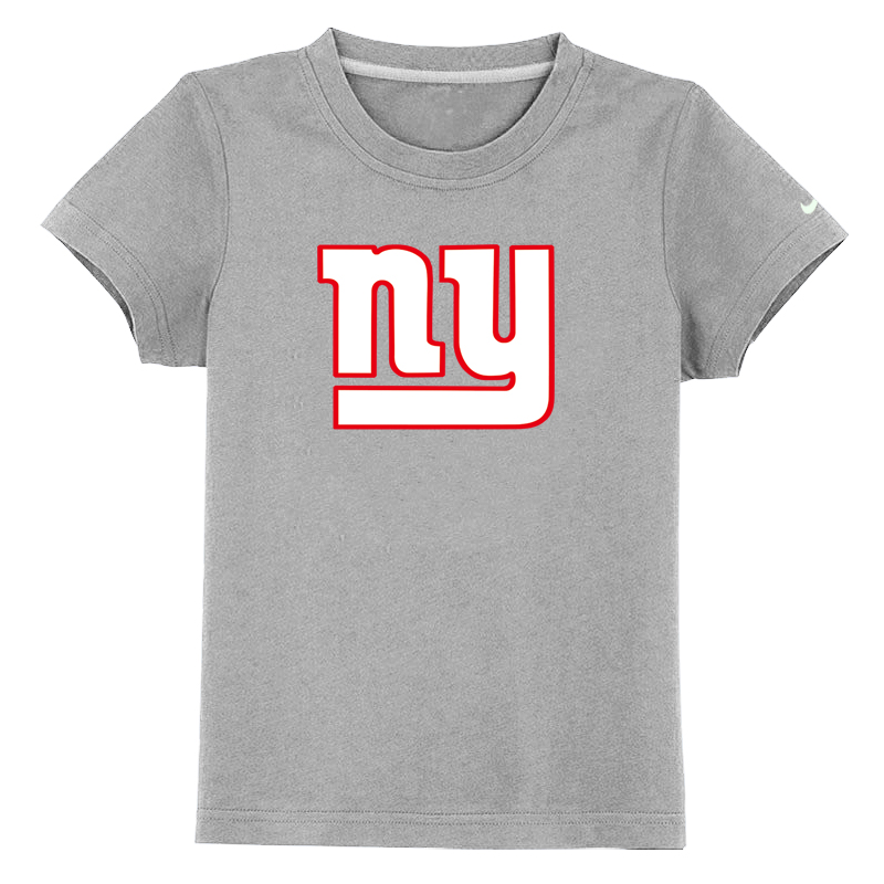 New York Giants Sideline Legend Authentic Logo Youth T-Shirt Grey - Click Image to Close