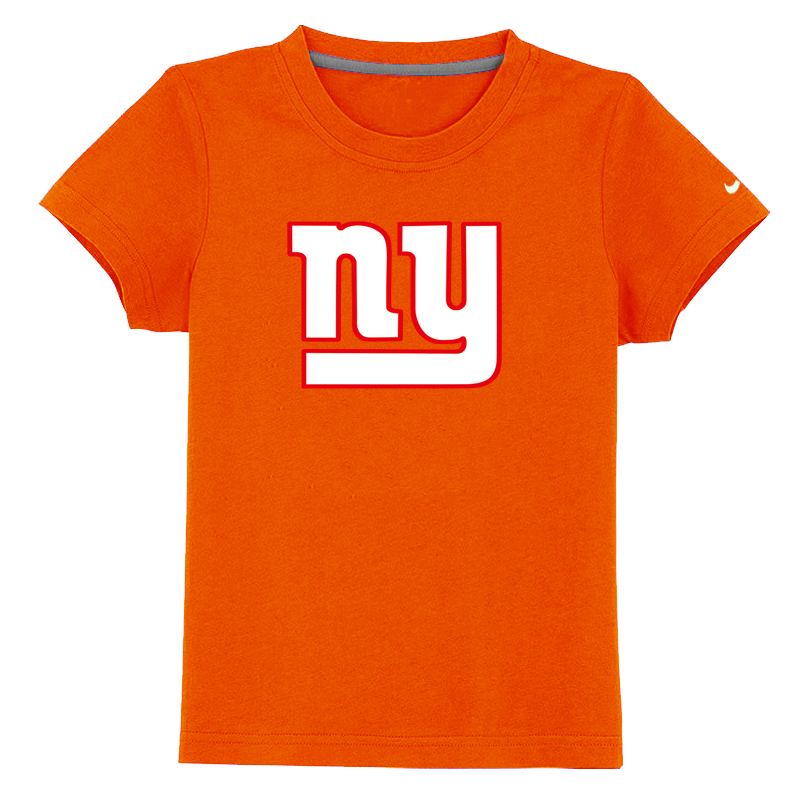 New York Giants Sideline Legend Authentic Logo Youth T-Shirt Orange