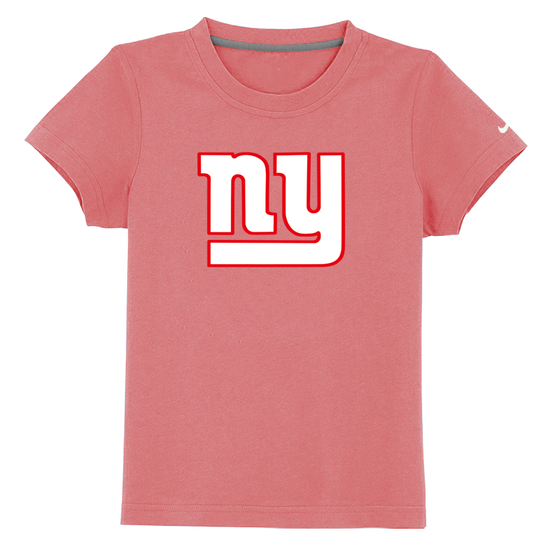 New York Giants Sideline Legend Authentic Logo Youth T-Shirt Pink
