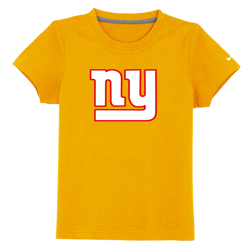 New York Giants Sideline Legend Authentic Logo Youth T-Shirt Yellow