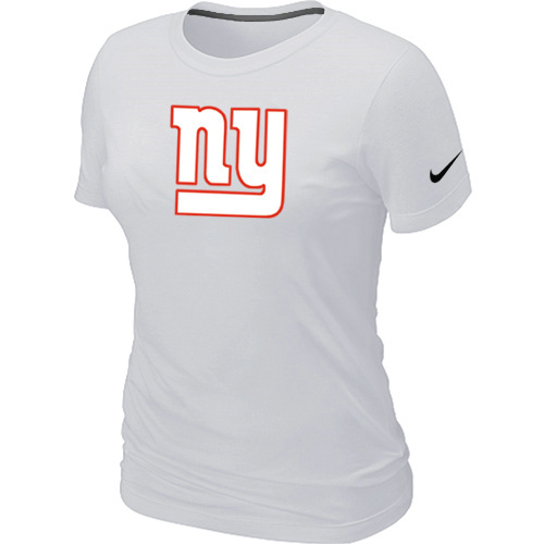 New York Giants White Women's Logo T-Shirt