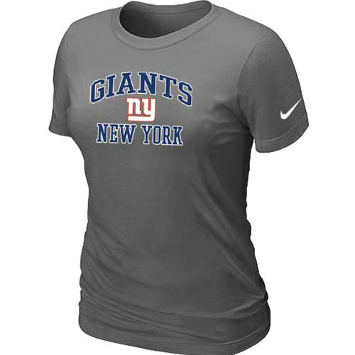 New York Giants Women's Heart & Soul D.Grey T-Shirt