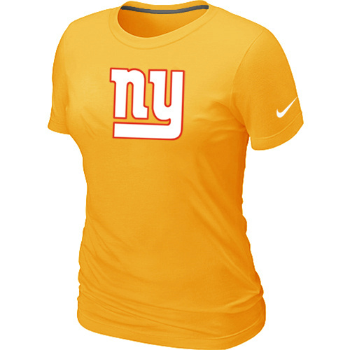 New York Giants Yellow Women's Logo T-Shirt