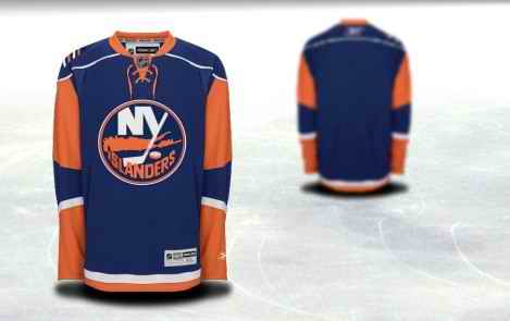 New York Islanders Men Customized Blue Road Jersey