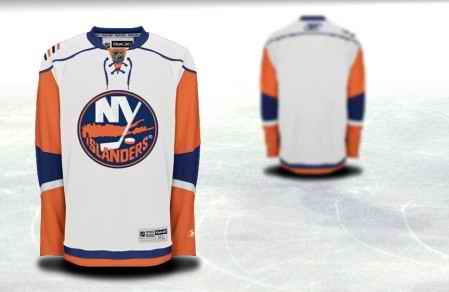 New York Islanders Men Customized White Road Jersey