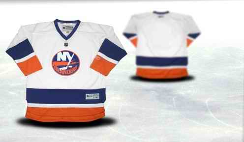 New York Islanders Youth Customized White Jersey