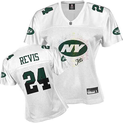 New York Jets 24 REVIS white Womens Jerseys