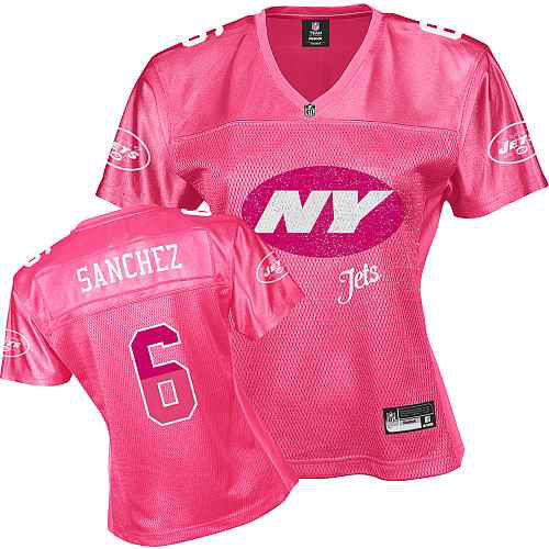 New York Jets 6 SANCHEZ pink Womens Jerseys New York Jets 6 SANCHEZ pink Womens Jerseys