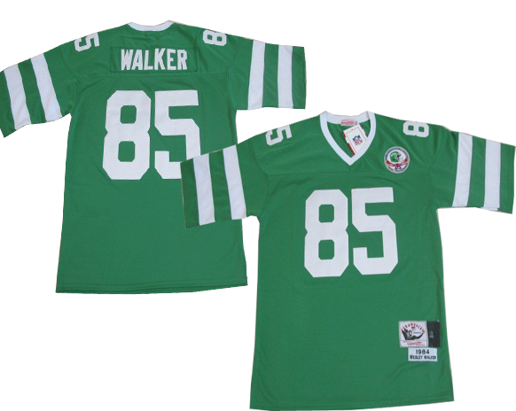 New York Jets 85 WALKER light green Throwback Jerseys New York Jets 85 WALKER light green Throwback Jerseys