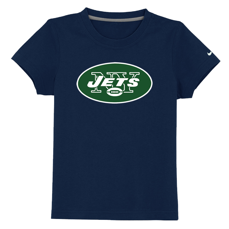 New York Jets Authentic Logo Youth T-Shirt D.Blue