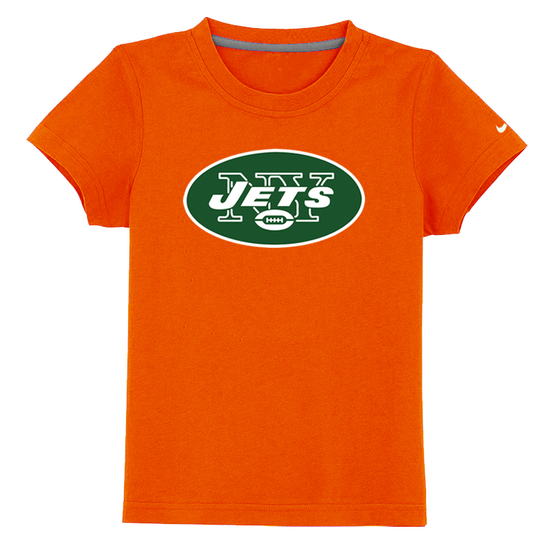 New York Jets Authentic Logo Youth T-Shirt Orange