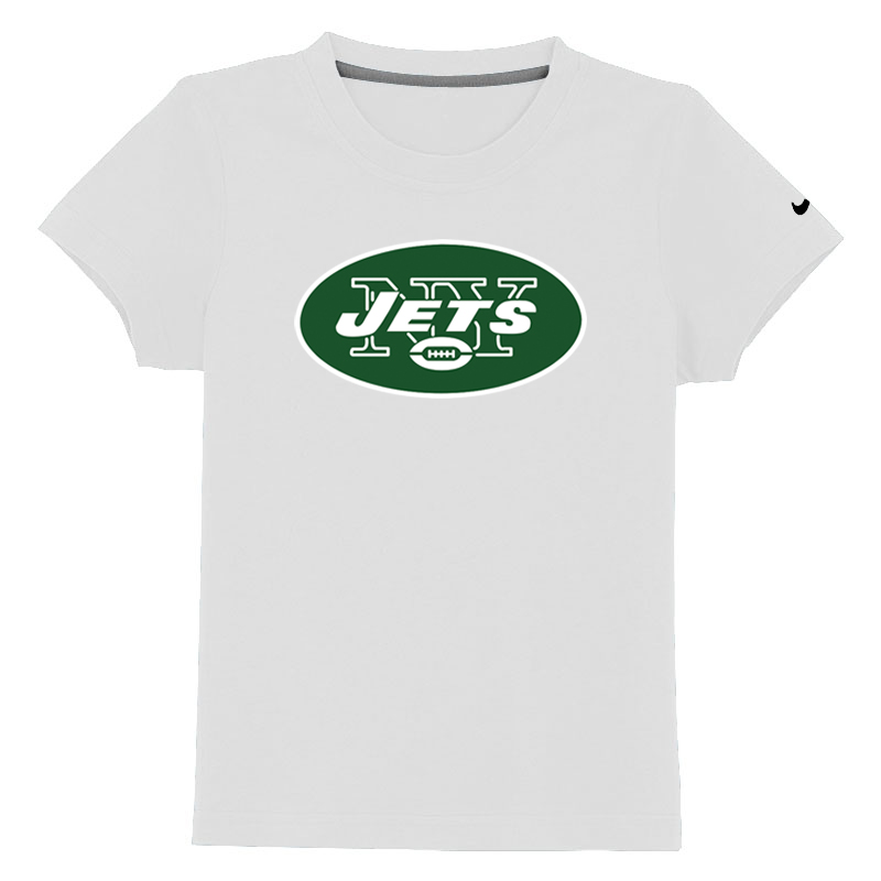 New York Jets Authentic Logo Youth T-Shirt White