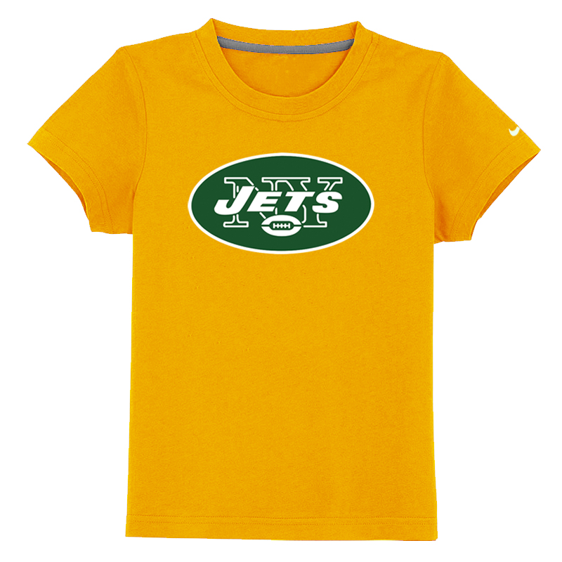 New York Jets Authentic Logo Youth T-Shirt Yellow