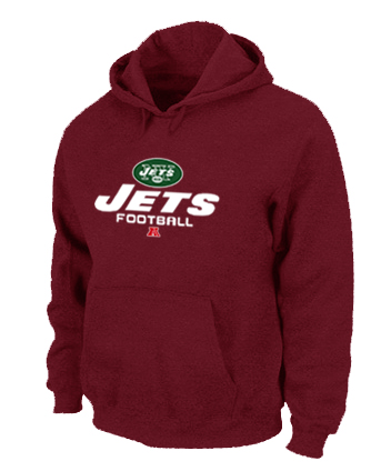 New York Jets Critical Victory Pullover Hoodie RED - Click Image to Close