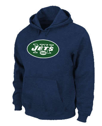 New York Jets Logo Pullover Hoodie D.Blue