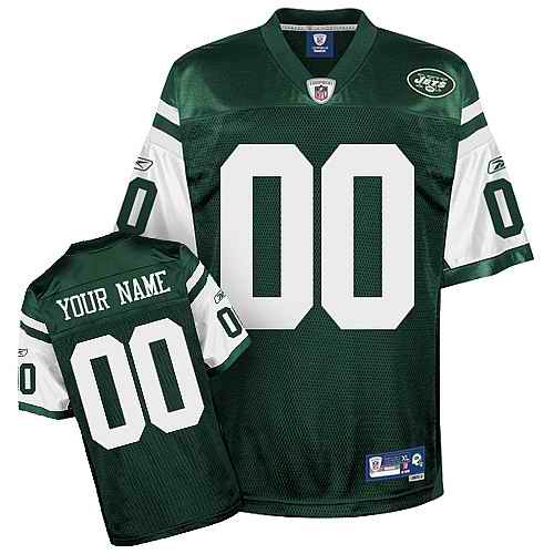 New York Jets Men Customized green Jersey - Click Image to Close