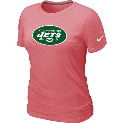 New York Jets Pink Women's Logo T-Shirt
