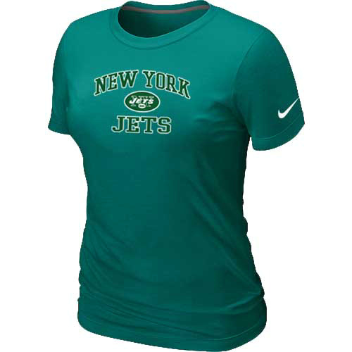 New York Jets Women's Heart & Soul L.Green T-Shirt New York Jets Women's Heart & Soul L.Green T-Shirt