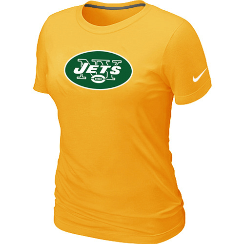 New York Jets Yellow Women's Logo T-Shirt