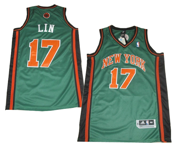 New York Knicks 17 LIN green Jerseys