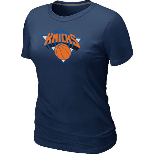 New York Knicks Big & Tall Primary Logo D.Blue Women's T-Shirt