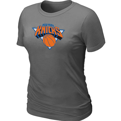 New York Knicks Big & Tall Primary Logo D.Grey Women's T-Shirt